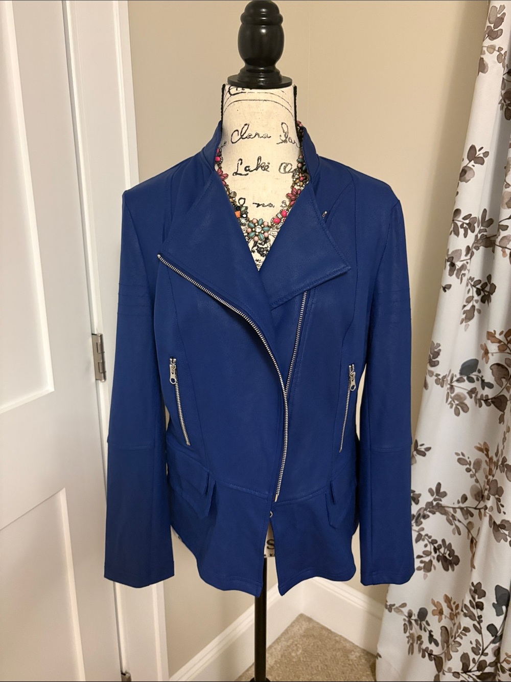 Blue Women's Clara Sun Woo Moto Jacket